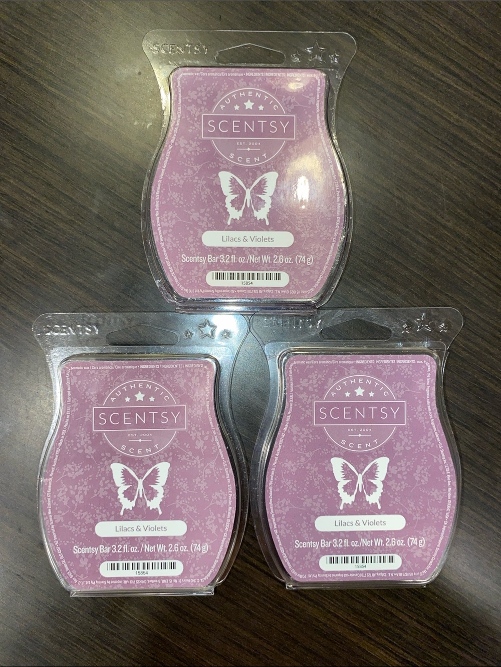 NEW!  Scentsy Lilacs & Violets Bars (Set of 3)